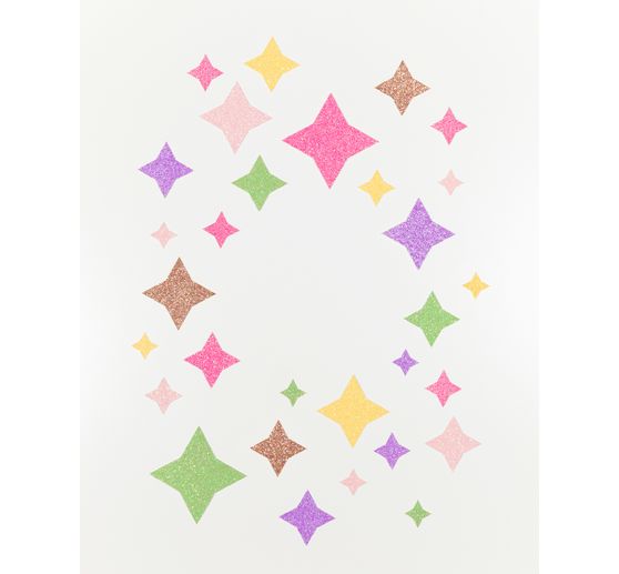 Cartone con brillantini Rainbow