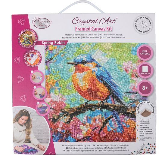 Pittura a diamante "Crystal Art Kit", 30 x 30 cm