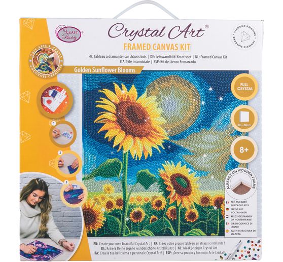 Pittura a diamante "Crystal Art Kit", 30 x 30 cm