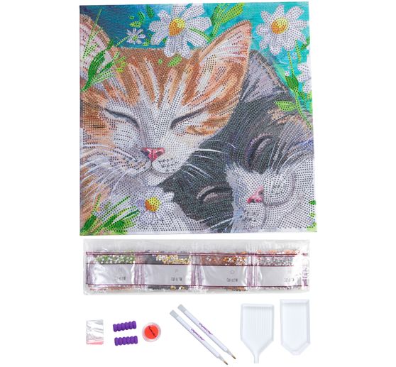 Pittura a diamante "Crystal Art Kit", 30 x 30 cm