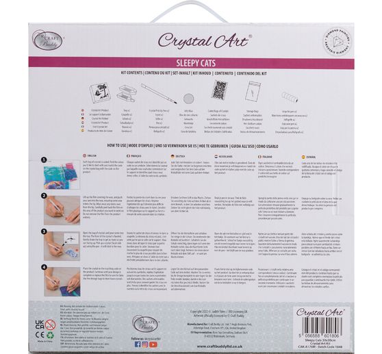 Pittura a diamante "Crystal Art Kit", 30 x 30 cm