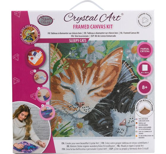 Pittura a diamante "Crystal Art Kit", 30 x 30 cm