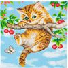 Pittura a diamante "Crystal Art Kit", 30 x 30 cm Kitten