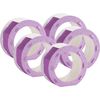 Pezzi grezzi per lanterne "Brillantini", 5 pezzi Viola