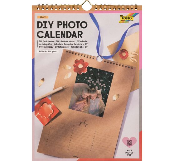 Calendario fotografico fai da te "Kraft"