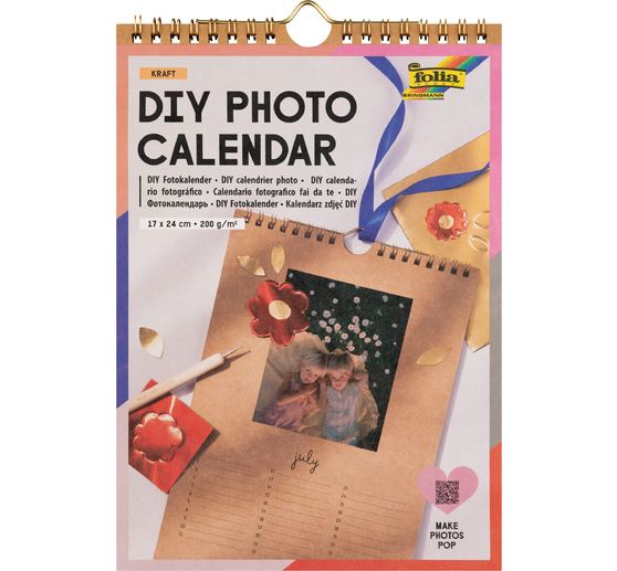 Calendario fotografico fai da te "Kraft"