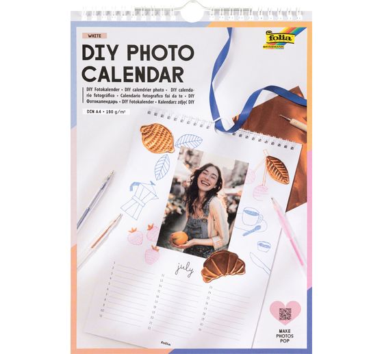 DIY Photo calendar "White"