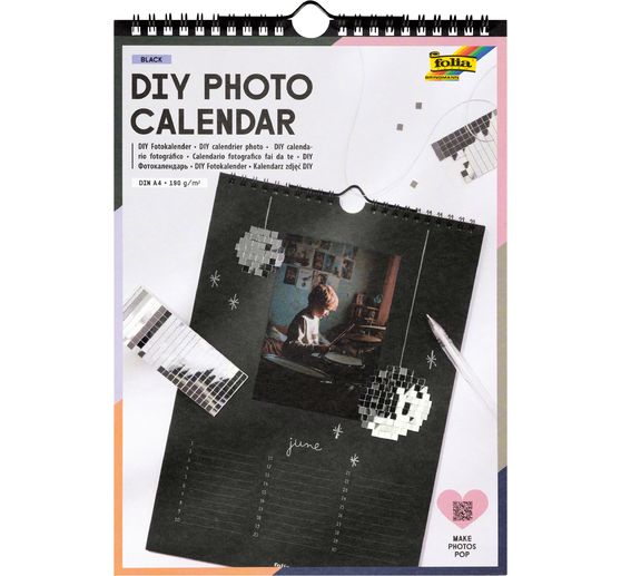 Calendario fotografico fai da te "Black"