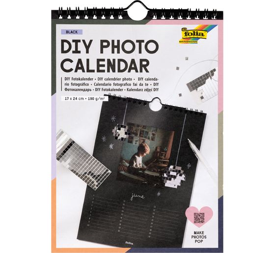 Calendario fotografico fai da te "Black"