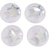 Occhi mobili autoadesivi "Stelle", &Oslash; 35 mm Argento