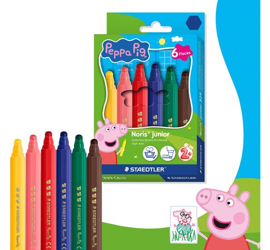 Noris junior fibre‑tip pens "Peppa Pig"
