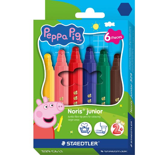 Noris junior fibre‑tip pens "Peppa Pig"
