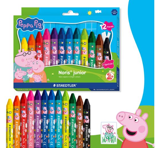 Pastelli a cera Noris junior "Peppa Pig"