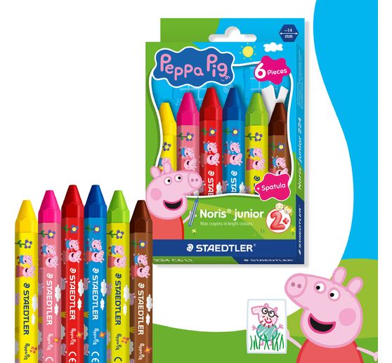 Pastelli a cera Noris junior "Peppa Pig"