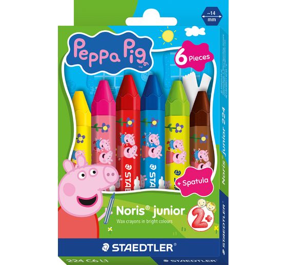 Pastelli a cera Noris junior "Peppa Pig"