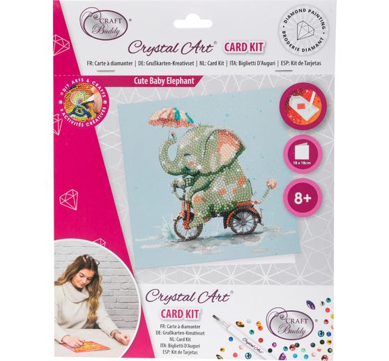 Pittura a diamante "Crystal Art Card