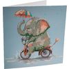 Pittura a diamante "Crystal Art Card Elefante