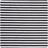 Tessuto jersey a coste "Stripes" Nero