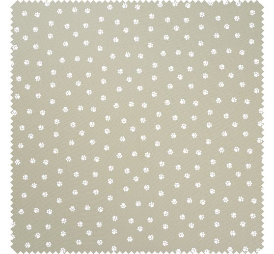 Cotton poplin fabric "Paws"