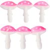 Motivo in cera "Mini funghi" Fucsia neon