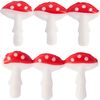 Motivo in cera "Mini funghi" Rosso neon