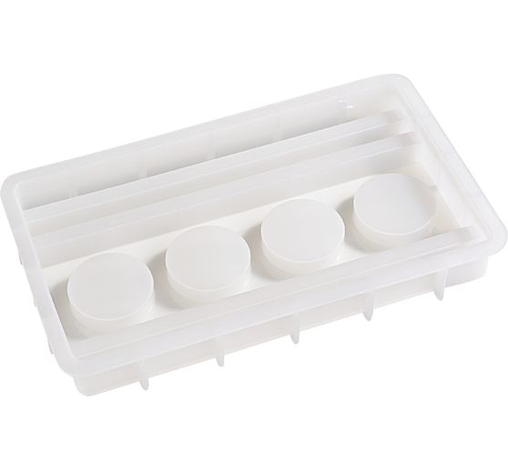 Stampo in silicone VBS "Portacandela tealight - Rettangolare" con bordo a incastro