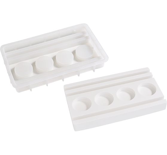 Stampo in silicone VBS "Portacandela tealight - Rettangolare" con bordo a incastro