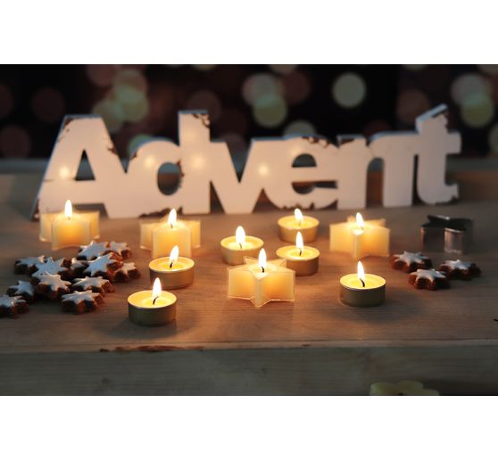 Tealight in 100 % cera d&rsquo;api, confezione da 6