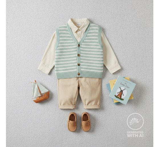 Tessuto jersey a coste "Stripes"