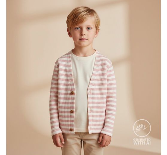Tessuto jersey a coste "Stripes"
