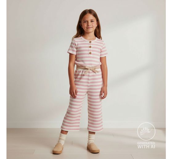 Tessuto jersey a coste "Stripes"