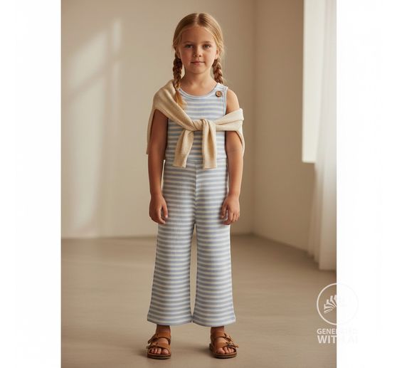 Tessuto jersey a coste "Stripes"