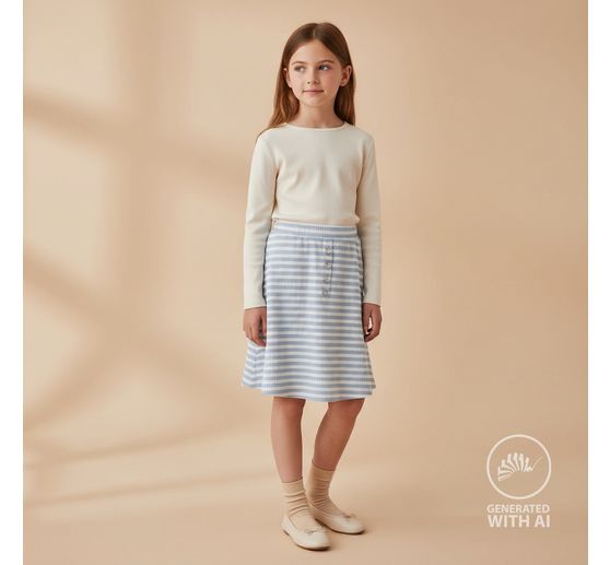 Tessuto jersey a coste "Stripes"