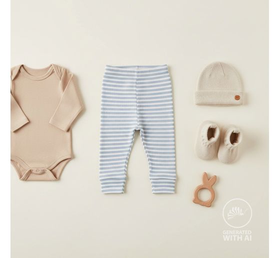 Tessuto jersey a coste "Stripes"