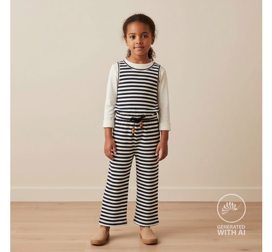 Tessuto jersey a coste "Stripes"