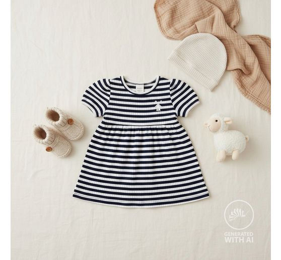 Tessuto jersey a coste "Stripes"