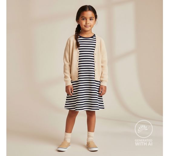Tessuto jersey a coste "Stripes"