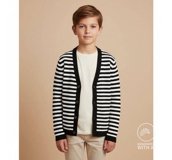 Tessuto jersey a coste "Stripes"