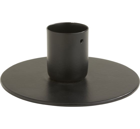 Portacandele in metallo per candele da tavolo, nero