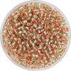 Seed beads, crystal, 2.6 mm Red/Green