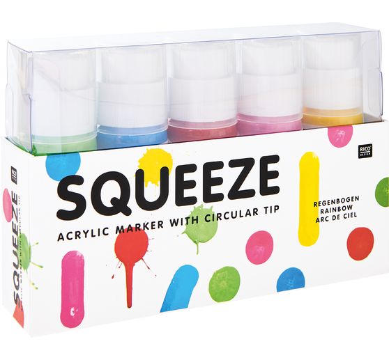 Rico Design Squeeze acrylic marker set