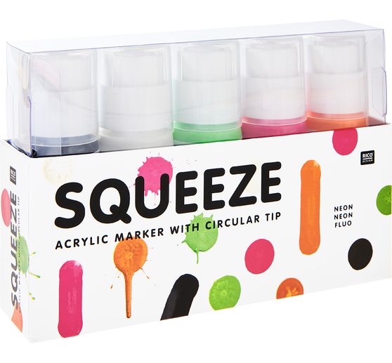 Rico Design Squeeze acrylic marker set