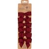 Fiocchi decorativi, 6 pezzi Rosso scuro