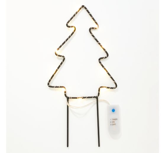 Decorazione metallica con LED da picchetto