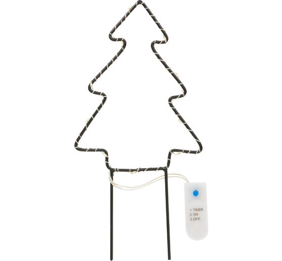 Decorazione metallica con LED da picchetto