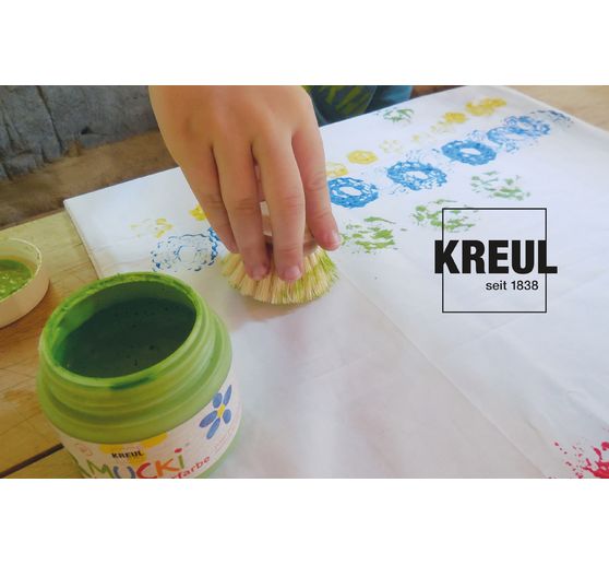 MUCKI fabric-Finger paint, Set of 4