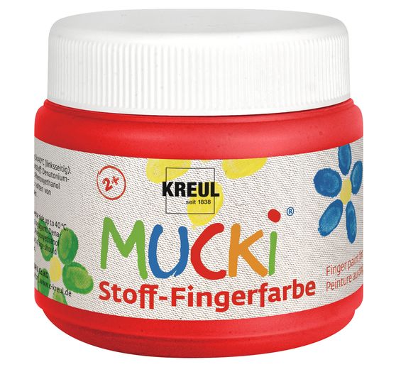 MUCKI fabric-Finger paint, Set of 4