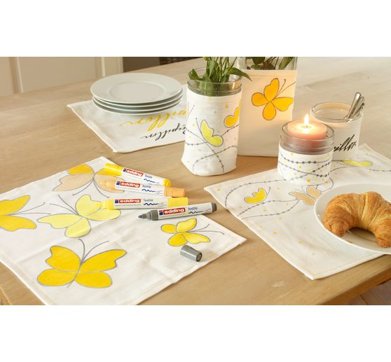 edding 4600 "Textile pen", 5 pieces