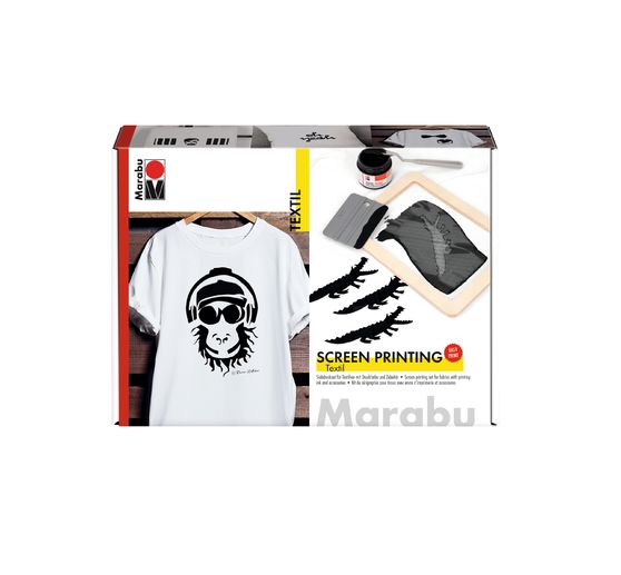 Marabu textile print screen set, 4 pcs.