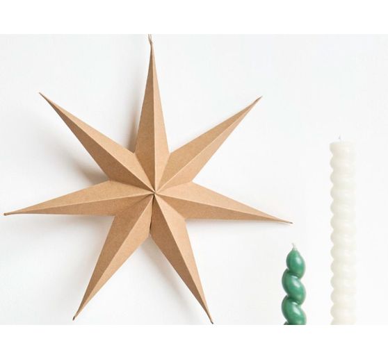Stella di carta 3D, Carta kraft